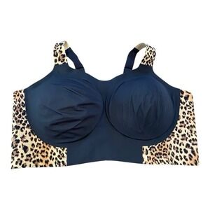 Evelyn Bobbie the beyond bra‎ wireless black leopard print 3XL